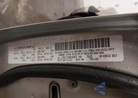 2010 Dodge Ram 1500 St из США, поврежденный, VIN 1D7RV1CT9AS197072